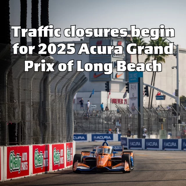 The City of Long Beach has announced a series of street closures and traffic modifications in Downtown Long Beach to accommodate the 2025 Acura Grand Prix, which will take place Friday, April 11 through Sunday, April 13. 

Closures began Wednesday, April 9, and normal traffic patterns are expected to resume by 5 p.m. on Monday, April 14.

✍️: Staff Report
📸: Richard H. Grant

📖 Click the link in our bio to read the full story